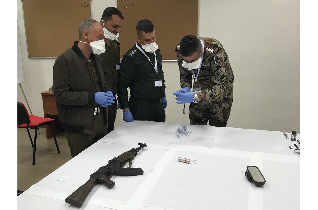 Military first responders from Iraq were trained on collecting and preserving battlefield evidence.